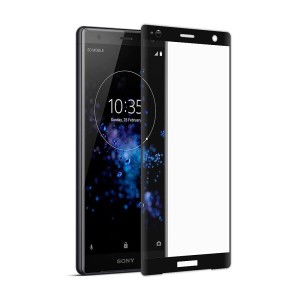 Xperia XZ2 3D曲面ガラスフィルム Sony XZ2 全面保護フィルム SO-03K/SOV37フィルム ソニー エクスペリア XZ2 専用保護フィルム 改良型 L