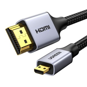 UGREEN マイクロhdmiケーブル hdmi Micro hdmi 変換 双方向伝送 高耐久性 4K 60Hz 3D HDR ARC 高速18Gbps テレビ カメラ GoPro Hero 7 6 