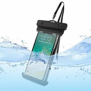 スマホ 防水ケース 完全防水 携帯ケース 防水ポーチ IPX8認定 水中 撮影 タッチ可 風呂 海 プール 釣り 雨 潜水 水泳 海水浴 お釣り 温泉