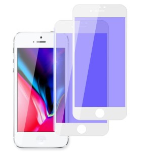 iPhone8Plus ガラスフィルム iPhone7Plus フィルム 目の疲れ軽減 フィルム 、高透過率/硬度9H/指紋防止/自動吸着/飛散防止/スクラッチ防