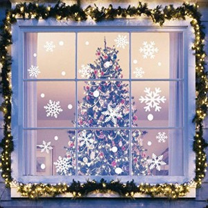 ウォールステッカー クリスマスス 雪の結晶 雪の華 雪花 サンタ 雪 x-mas xmas christmas シール 壁紙 インテリア 部屋 クリスマス 飾り