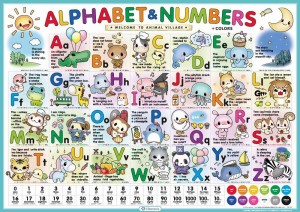 Liberaxis（リベラクシス） Alphabet＆Numbers ABC ver. アルファベットポスター