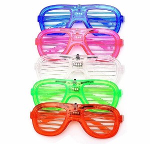 (ziyue) 光るメガネ パーティーメガネ 5個セット 光る眼鏡 LED 誕生日 カラオケ サングラス おもしろサングラス クリスマス 新年 パーテ
