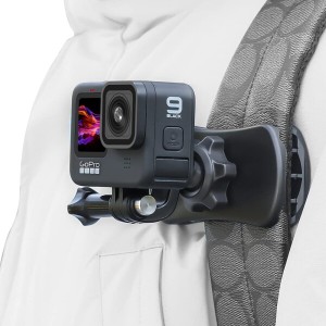 SUREWO 360°回転バックパックストラップマウント クイッククリップマウント GoPro Hero 12,11,10,9,8,7,6,5,4、DJI Osmoアクション3/2、