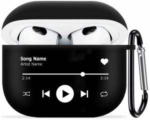 AirPods 3 ケース AirPods 第3世代 ケース おしゃれ シンプル かっこいい ミュージック 音楽 創意 デザイン エアーポッズ カバー カラビ