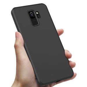 Galaxy S9 ケース シリコン 薄型 スリム Galaxy S9 カバー TPU ケース ストラップホール スマホケース ブラック黒 0200-37（CP）