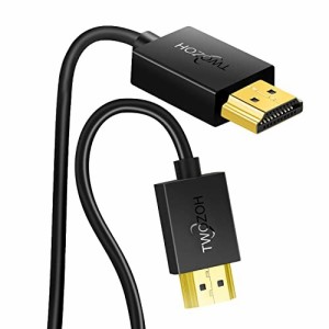 Twozoh フレキシブル &スリム HDMI ケーブル ソフト & 超薄型 HDMI ケーブル 短 4K@60Hz/2160P/1080P 0.3M 適格請求書発行可