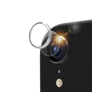Simplism 2018年iPhone 6.1インチ (Lens Bumper Plus) カメラレンズ保護アルミフレーム&ガラスコーティングフィルムセット シルバー TR-I