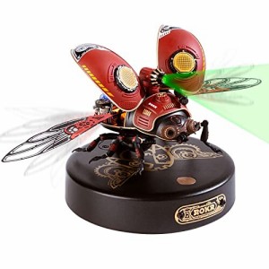 ROBOTIME 立体 パズル 3D メタル パズルモデル DIY金属昆虫モデル 機巧次元 偵察ビートル プラモデル スチームパンク 昆虫動物モデル 機