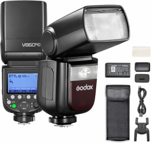 Godox V860IIIC カメラフラッシュ Canon用 ワイヤレスフラッシュ GODOX 2.4G内蔵 TTL GN60 1/8000s HSS 先幕・後幕シンクロモード LEDモ
