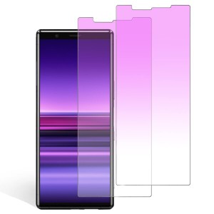 ブルーライトカット】 Xperia1 用 ガラスフィルム ブルーライト SOV40 SO-03L フィルム エクスペリア 1 強化ガラス 液晶保護フィルム 【