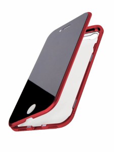 MIYUYU iPhone SE3 ケース SE2/8/7 カバー 覗き見防止 両面強化ガラス クリア アルミバンパー 360度フルカバー 全面保護 耐衝撃 マグネッ