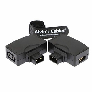 Alvin's Cables カメラ モニター 用の 2個 D tap P tap to USB メス 5V アダプタ 変換器 コネクタ D tap オス to P tap メス 5V USBメス