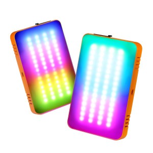SOONWELL MC8 RGBWW LEDライト 撮影用ライト 360°フルカラーLEDピクセルビデオライト CRI96+ 2600~6000K Type-C充電 10モードピクセル照