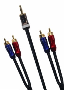 KK CABLE KK-A3.5to4 RCAケーブル RCA オーディオケーブル 3.5mm オス to Dual 2*オス RCA ケーブル Y スプリッタ設計 ステレオ オーディ