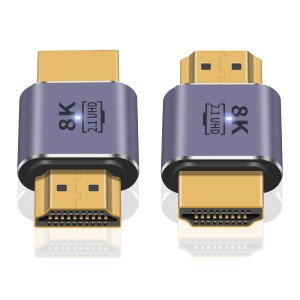 Poyiccot HDMI 変換アダプタ 8k、48Gbps HDMI オスオスアダプタ、HDMIオス- HDMIオスコネクタ、 超高速 HDMI 変換アダプタ HDMI 2.1規格 