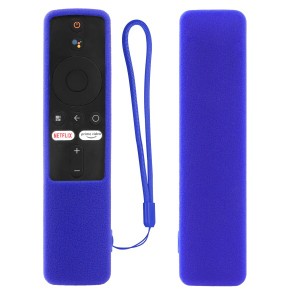 シリコンリモコンカバーSuitable for Xiaomi 2022 Mi TV Stick 4K Box XMRM-M2リモコン 防水、防塵、 衝撃プルーフ、軽量 専用カバー（青