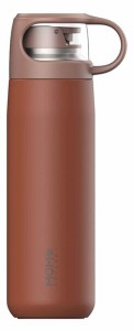 MOMO CONCEPT（モモコンセプト）カップ型水筒 真空断熱 マグボトル キューブ 380ml キャラメルブラウン 01006-29051