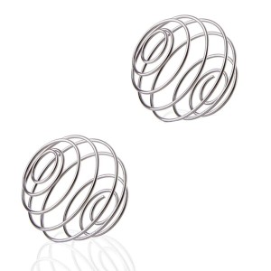 2個ステンレス鋼ボールシェーカーボールワイヤー泡立て器ボールシェーカーカップボトルミキサー用プロテインミキシングボール（直径5.5cm