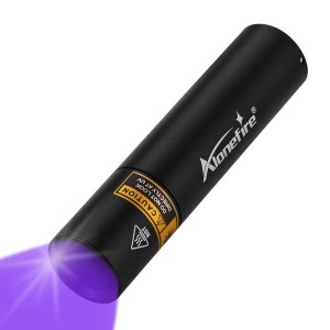 Alonefire SV15 小型 3W 紫外線 ブラックライト波長365nm USB充電式 UV LED ライト ポータブル ミニ ステイン ミネラル マネー ペット 尿
