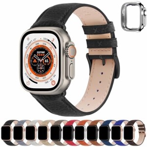 アップルウォッチ バンド Apple Watch バンド アップルウォッチベルト 本革 装着簡単 保護ケース付き レディース メンズ 1/2/3/4/5/6/7/8