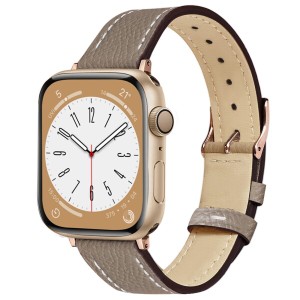 (STANPHOM) コンパチブル Apple Watch バンド 細い 本革 レザー アップルウォッチ ベルト Apple Watch Series 8 SE 7 6 5 4 3 2 1 iwatch