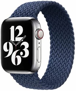 コンパチブル apple watch バンド iwatch バンド ブレイデッドソロループ 編組バンド apple watch Ultra/8/7/6/5/4/3/2/1/SEに対応 アッ