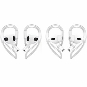 イヤーフック AirPods Pro対応 (多次元調整可能) アクセサリー Apple AirPods 3 2 1 Gen(透明) (2ペア)