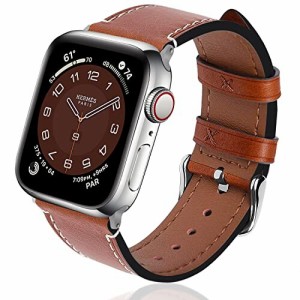 Wax アップルウォッチ バンド レザー apple watch ベルト iwatch バンド 革 appleウォッチ 皮ベルト38mm 40mm 41mm 42mm 44mm 45mm 腕 時