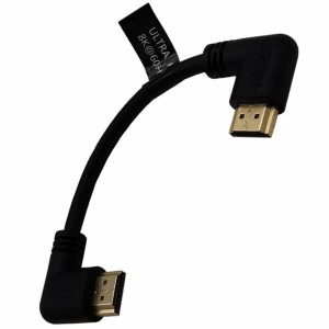 KKM-ラブショー0.15m 0.3m 0.5m~1.8m短いHDMI ケーブル，8k HDMI 延長ケーブル, 8K 60Hz HDMI 2.1オス-メス 90度L字型左右向きHDMI 延長