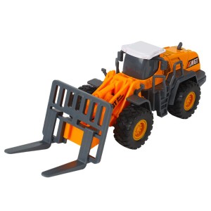 NOOLY ダイキャスト プルバック玩具車 ブルドーザー 掘削機 ロードローラー 建設車両 工事作業車 6歳以上 WJC-05 (フォークリフト) 887-4