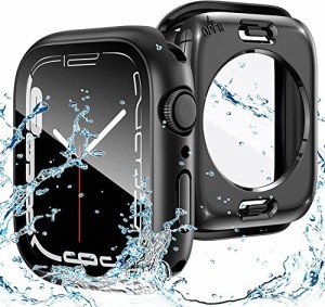 AMAPC for Apple Watch ケース 360度全面防水 バンド 水泳・スポーツ専用 ガラスフィルム 一体型 apple watch 用 カバー 360フルボディ防