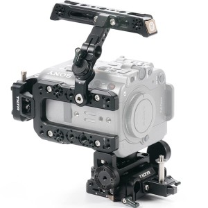 TILTA カメラケージ Sony FX6 用 調整可能トップハンドル、多機能トッププレート、垂直マウントプレート、クイックリリースベースプレー