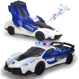 パトカー 車 おもちゃ ポリスカー 子供 おもちゃ 変形 変身 警察車両 パトロールカー 音が鳴る ライト付き 障害物回避 360度回転 男の子 