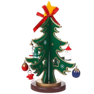 クリスマス 飾り ミニ クリスマスツリ 卓上 木製 インテリア 子供 おもちゃ 手作り 組み立て テーブル 装飾 小物 デコレーション 飾り付
