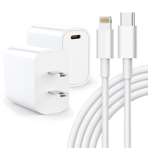 iPhone 充電器 20W PD 急速充電 PSE/MFi認証済み USB-C 充電器 USB C - Lightning ケーブル 1.8m付き Type C 急速充電器 スマホ充電器 iP