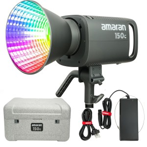 Aputure Amaran 150C RGBWW 150W RGB定常光ライト LED ビデオライト 色温度2500K-7500K 15,610 lux (5600K) CRI、TLCI?95 Bowens マウン