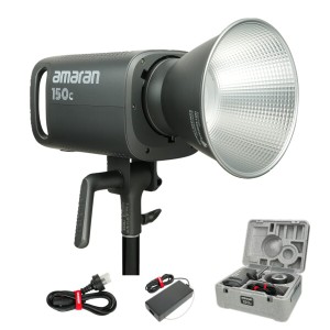 Aputure Amaran 150C 150W RGB定常光ライト LED ビデオライト 色温度2500K-7500K CRI/TLCI?95 Bowens マウント アプリ操作可能 9つFXモー