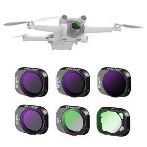 GANBOO 6個 フィルターセット DJI Mini 3/Mini 3 Proに対応 HD 減光フィルター 偏光フィルター ND8/PL+ND16/PL+ND32/PL+ND64/PL+CPL+UV 