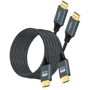Twozoh 4K HDMIケーブル 0.3M 2本入りク ナイロン編組 高速 HDMI コード 18Gbps 3D/4K@60Hz/2160P/1080Pに対応 適格請求書発行可