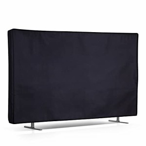 kwmobile 対応: 43" TV テレビカバー - 防塵カバー 液晶テレビ 保護カバー ホコリよけ 紺色