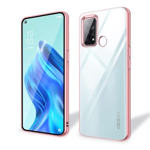 OPPO Reno 5 A ケース クリア 軽量 耐衝撃 メッキ加工 薄型 TPU Reno 5A スマホケース 携帯カバー 傷つき防止 人気 おしゃれ 防塵 （ロー