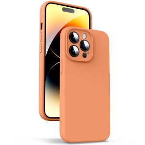 Supdeal 液体シリコンケース対応 iPhone 14 Pro、(真の液体シリコーン) (カメラレンズ保護) (指紋防止) (ソフトタッチ) (耐衝撃) 4層保護
