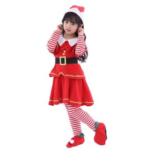 (XIUMU) クリスマス 子供 コスプレ サンタコス クリスマス 衣装 ５点セット サンタ 女の子 男の子 着ぐるみ クリスマスプレゼント ベビー