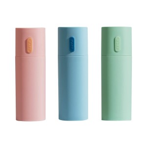 LaaSong トラベル 歯磨きコップ 歯ブラシケース 歯ブラシカップ 歯磨き収納 歯ブラシ容器 旅行 出張 携帯用 旅行小物 1個 大きめ (ピンク