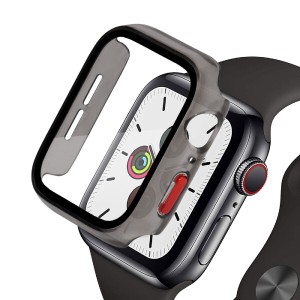 対応 Apple Watch Series 3 38mm カバー ケース Apple Watch Series 2 38mm 保護ケース ガラスフィルム 一体型 PC素材 耐衝撃 全面保護 