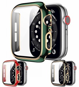 venk Apple Watch用 アップルウォッチ 7 SE 6 5 4 3 2 Series対応に専用ケース カバー ガラスフィルム 一体型 38mm 40mm 42mm 44mm 41mm 