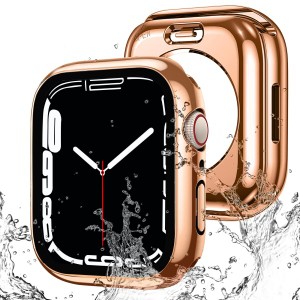 AMAPC for Apple Watch ケース 360度全面防水 バンド 水泳・スポーツ専用 ガラスフィルム 一体型 apple watch 用 カバー 360フルボディ防