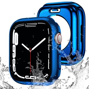 AMAPC for Apple Watch ケース 360度全面防水 バンド 水泳・スポーツ専用 ガラスフィルム 一体型 apple watch 用 カバー 360フルボディ防