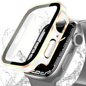 DYAOLE 対応 Apple Watch Series SE2/SE/6/5/4 ケース 44mm アップルウォッチSE2/SE/6/5/4 ケース 44mm 防水光沢2色ケース 対応 アップル